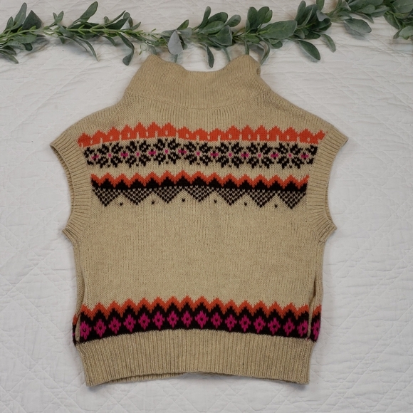 Free people Womens Crochet Vest Button Front SizeM - Picture 6 of 6